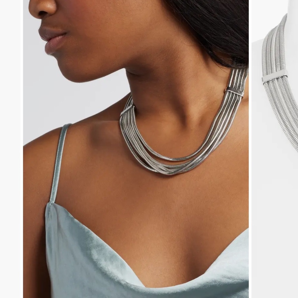 Open Edit Snake Chain Layered Necklace